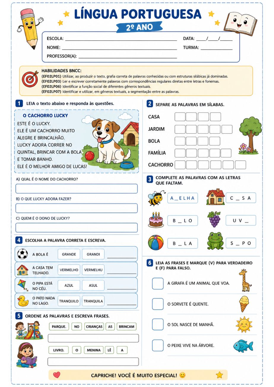 Amostra atividade de Ensino Religioso